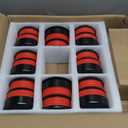 Silicone Body Mount Bushings Bolt Kit Compatible with Ford F250 F350 2008-2016 Crew Cab 2WD 4WD Durable Cab Bushings Reduce Noise,Improve Ride Comfort(Red)