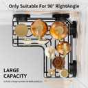 KEGII Corner Shower Caddy Suction Cup, Corner Shower Shelves with Soap Holder, No Drilling Suction Cup Bathroom Organizer with Hooks, Removable Bathroom Storage Rack, 3 Pack - Black