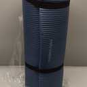 Retrospec Solana Yoga Mat 1" Thick With Nylon Strap For Men & Women - Non Slip Exercise Mat For Home Yoga, Pilates, Stretching, Floor & Fitness Workouts (Ocean Blue)