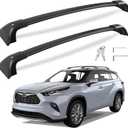 260lbs Roof Rack Cross Bars Compatible with Toyota Highlander XLE Limited Platinum Hybrid 2020-2025, Lockable Aluminum Heavy Duty Anti-Theft, Rust and Corrosion Resistant Crossbar