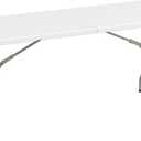 Elevon Folding Table, 8 Feet Heavy Duty Fold-in-Half Utility Table Indoor Outdoor for Camping, Picnic, Party