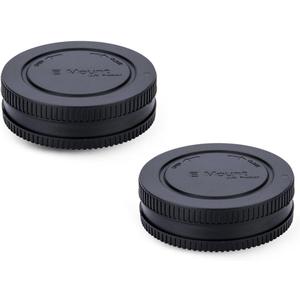 2 Pack JJC E-Mount Body Cap & Rear Lens Cap Kit for Sony A6000 A6100 A6300 A6400 A6500 A6600 A6700 A5100 A7C A7CR A7 V IV III II A7R V IV III II A7S III II A1 A9 III FX3 FX30 & More Sony Camera & Lens