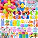 300pcs Bulk Prefilled Easter Eggs with Toys – Filled Easter Eggs for Kids, Pre Filled Easter Eggs Bulk, Stuffed Easter Eggs with Toys for Easter Egg Hunt Supplies, Basket Stuffers & Classroom Prizes