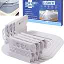 Adjustable Sheet Clips Keep Sheets in Place, Fitted Bed Sheet Holders Keep Sheets Firm & Tight for Bed Concers Creative Bed Accessories (White)