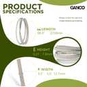 2 x GANCO GX20006 Drive Belt Replacement Part Replace UC30568 Belt for John Deere D140 D110 L120 L110 LA135 LA145, 1/2 Inch x 88.9 Inch Lawn Mower Belt