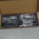 Inefticism Under Desk Cable Management Tray, 36inch NoDrill Standing Desk Cable Organizer, Fabric Tray for Power Strips, Adapters & Cables  Black