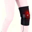 USB Heated Knee Wrap | Adjustable Thermal Brace for Arthritis & Joint Pain Relief, Portable Electric Heating Pad for Men & Women (Power Bank Not Included)