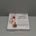 Flameless Window Candles with Remote Timer 10 PCS Battery Operated LED Flickering Taper Candle Lights with Removable Sliver Candle Holders Best Gift for Xmas Wedding Home Dinner Dcor