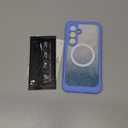 Hekodonk for Galaxy S25 FE Case Glitter,Compatible with MagSafe[Built-in Tempered Glass Screen Protector & Camera Lens Protection] Full Body Shockproof Protective Bling Phone Case,Blue