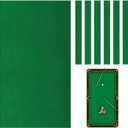 Mixweer Billiard Cloth 8.53ft Pool Table Felt with 6 Cloth Strips Pre Cut Pool Table for Home Clubs Bars Indoor Sports Game (Green)