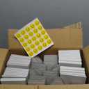 RLAVBL 6x4x3 Shipping Boxes Set of 50, White Corrugated Cardboard Box for Packing, Mailing, Business