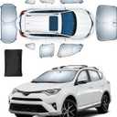 Sun Shades for Toyota RAV4 2013-2018 Windshield Sunshade Accessories Full Window Shades for RAV4 Front Rear Side Window Covers Fixed with Inserts Sun Visor Blocker Privacy Car Keep Car Cool 8 PCS