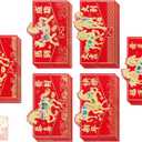 24Pcs Year of the Horse Chinese New Year Red Envelopes 2026 - Ideal for Cash and Coins, Lunar Festival Envelope (Multicolor)