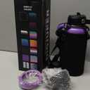 Vacuum Stainless-Steel Water Bottles with Straw & Spout Lids, Leakproof Sports Metal Water Bottle Keeps Ice Cold-48Hrs Hot-24Hrs, Wide-mouth Water Bottle for Fitness Camping Running