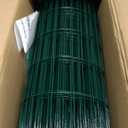 Tongmo 2 ft x 100 ft Green PVC Coated Welded Wire Fence, 16GA Garden Chicken Wire Fence Roll, Mesh Size 2" x 4" Hardware Cloth, Ideal for Yard Protection and Poultry Netting