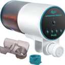 AQQA Automatic Fish Feeder for Aquarium - Auto Fish Food Dispenser with 8/12/24/48H Timer, 230ml Large Capacity Vacation Tank Feeder for Turtle Betta Goldfish, Feeding Port Automatic Alignment