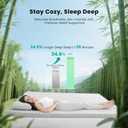 HOMRELEXA Bamboo Mattress Topper Twin XL Size 3 Inch, Cooling Gel & Bamboo Charcoal Memory Foam Mattress Topper for Back Pain Relief, Firm Dual-Layer Foam Bed Pad with Removable Cover College Dorm