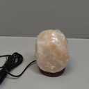 Wrcevtor Natural Salt Rock Night Lamp with 7 Colors Changing, Mini Crystal Salt Lamp for Home Decor and Gift - Natural Shaped, Premium Wood Base