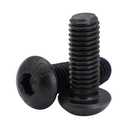 MewuDecor M6-1.0 x 16mm Button Head Hex Socket Cap Screws, 10.9 Grade Alloy Steel, Black Oxide Finish, Full Thread, Pack of 50