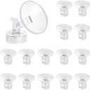 Flange Inserts 13/15/17/18/19/20/21mm 14PC Compatible with Momcozy S12 pro/S9 pro/S9/S10/S12/Medela/TSRETE/Spectra/Bellababy Breast Pumps, Reduce 24mm Tunnel Down to Correct Size