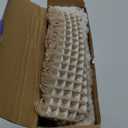 MIULEE Set of 2 Waffle Bathroom Rugs, Boho Bath Rugs Non Slip Washable, Super Absorbent Bath Mats, Ultra Soft Rubber Backed Shower Mats for Bathroom Floor, Tub, Brown & White, 17"x24"+18"x30"