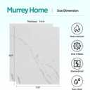 Murrey Home Glass Cutting Board Set for Kitchen Counter, Tempered Glass Chopping Boards Dishwasher Safe, Small Marble Countertop Tray, 16"x12"x2PC