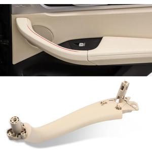 Jaronx Compatible with BMW Door Handle Replacement for X3 G01 2017-2024, X4 G02 2017-2024, Beige Right Front Side/Right Rear Interior Passenger Door Pull Handle Replacement for BMW 51427487058