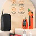 Circuit Breaker Finder Kit with GFCI Outlet Tester for 90-135V AC Circuits,includes Light Socket Adapter, 3-2 Prong Grounding Adapter & Clip adapter,Portable Electrical Tool with Carrying Case