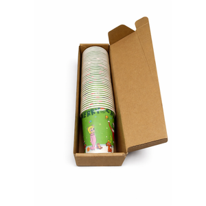 36 Pcs Christmas Cups 4 Unique Festive Designs Premium Disposable Paper Cups Christmas Party Supplies for Xmas Birthdays Celebrations