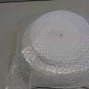 COLOSUS 60Pcs White Plastic Plates, Fancy White Disposable Plates,Nice Scallop plates,Heavy Duty Lace Hollowed Out Plates include 30 Dinner Plate 10 and 30 Salad/Dessert Plate 7.5for Motherz's Day
