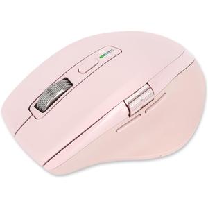 Wireless Bluetooth Side Scroll Mouse with Multi-Device, Ergonomic Computer Mice with Smart Flying Scroll, Quiet Click for Computer, Laptop, iPad, Tablet, MacBook (Pink)