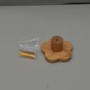 Cherry Wood Wall Hooks Flower-Shaped Wooden Coat Rack Wall Mount, Handcraft Coat Hooks Heavy Duty Entryway Wall Hangers for Hanging Hats, Bags, Clothes Decorative Hook (Diameter 8cm, Pack of 1) (3 inches)