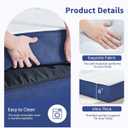 CYMULA Folding Mattress Single Size,6 inch Memory Foam Tri Portable Trifold Mattress Topper Single with Breathable & Washable Cover, Foldable Sofa for Camping(25"75"6")