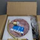 Pink Floor Lamp for Living Room,Bedroom,Gold Dimmable Standing Lamp with Remote,Mid Century Modern Brass Tall Lamp Boho Floor Lamps Arc Stained Glass Flower Floor Light Lamp Girls kids Bohemian