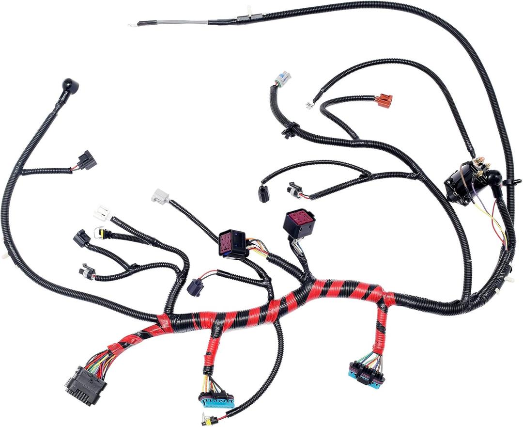 Engine Wiring Harness 7.3 L, Compatible with 2000 2001 Ford F250 F350 F450 F550 Super Duty, Ford Excursion Diesel Engine, YC3Z-12B637-BA, YC3Z12B637BA, Built After 10/25/1999, Standalone Wire Harness
