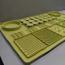 Bartuke Large Silicone Snuffle Mat, 32"x 20" Dog Lick Mat with Suction Cups, Slow Feeder for Small | Medium | Large | Multiple Dogs Slow Eating, Boredom Reducer (Green)