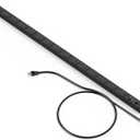 JUNNUJ Long Metal 16 Outlet Power Strip, Heavy Duty Power Strips Surge Protection 4800J with Circuit Breaker, 20a Wide Spaced Socket Wall Mount 5-15P Adapter High Amp 6-20R T-Slot 10FT Extension Cord (Black)