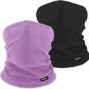 Adult Fleece Neck Warmer Gaiter | Windproof Face Mask for Winter Sports & Commuting | Unisex Warm Elastic Tube Scarf