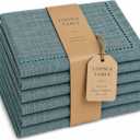 Maple Turquoise Napkins by Loom & Table Elegant, Wrinkle-Resistant, Machine Washable Luxury Napkin for Dining Room, Weddings, Dinner Parties, Holidays, Birthdays, or Everyday Use