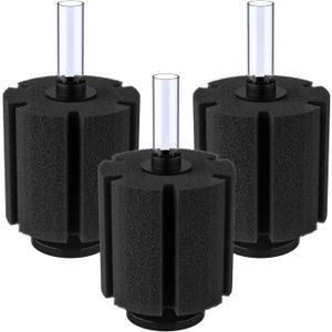 Pawfly Large Aquarium Bio Sponge Filter Quiet Betta Fry Shrimp and Small Fish Foam Filter for Fish Tank up to 60 Gallon, 3 Pack
