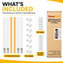 Cord Hider 19.7ft, 6 Pack 236in Cable Raceway, Paintable