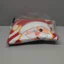 JOYIN 4 Pcs Christmas Bathroom Set with Shower Curtain, Bath Mat, Toilet Lid Cover, U Shape Rug & Hooks, Xmas Bathroom Decor Santa Claus Theme for Holiday Use Party Favors Indoor