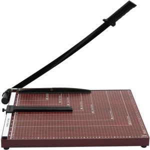 Guillotine Paper Cutter 18 Inch - Professional Large Paper Heavy Duty Trimmer, 12-Sheet Capacity for Cardstock & Photos, Safety Lock & Self-Sharpening Blade for Office, School, Craft Studio