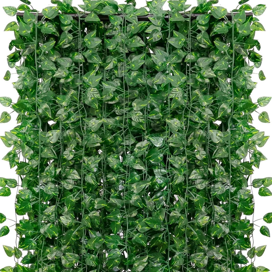 270 Feet 36 Pack Fake Greenery Hanging Garland, Artificial Ivy Leaf Plants, Vine Leaves, Flowers Foliage for Bedroom Garden Wall Decor