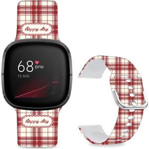 5 x Floral Pattern Printed Cartoon Watch Bands Compatible with Fitbit Versa 4/ Versa 3/ Fitbit Sense 2/Sense Band Soft Silicone Sport Cute Strap Replacement Wristband for Men Women Teens.