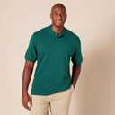Amazon Essentials Men's Regular-Fit Cotton Pique Polo Shirt (Available in Big & Tall) (XX-Large, Dark Green)