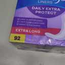 Always Anti-Bunch Xtra Protection, Panty Liners for Women, Light Absorbency, Extra Long Length, Leakguard + Rapiddry, Unsented, 92 Count