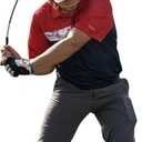 Aero Whip Shaft Tempo and Speed Golf Trainer, Flexible Shaft for Golf Training Aid, Great Golf Warm Up Tool, Swing Speed Air Resistance Training, Gain Up to 30 Yards On Your Drive (Black and Purple)