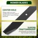 82325 88773 Mower Blades Compatible with Bush Hog ATH600 ATH720 FTH480 FTH600 RDTH72 RDTH720 72" Cut Finish Mowers, Replacement for 823259 95755, 3 Pack