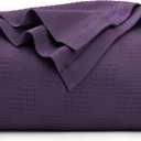 Utopia Bedding Plum 100% Cotton Blanket [Queen Size - 90x90 Inch] 350GSM Lightweight, Soft and Breathable Thermal Blanket for All Seasons Pack Of 6